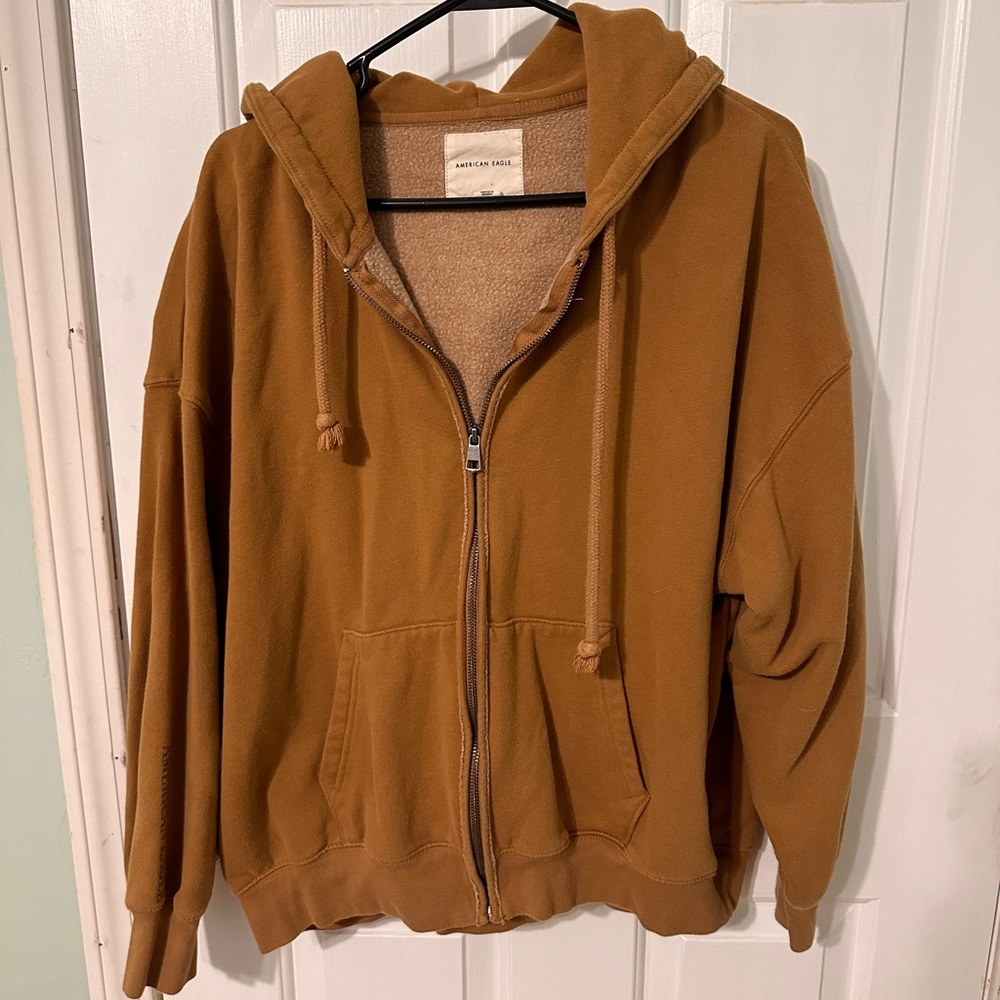 American Eagle oversized full zip hoodie